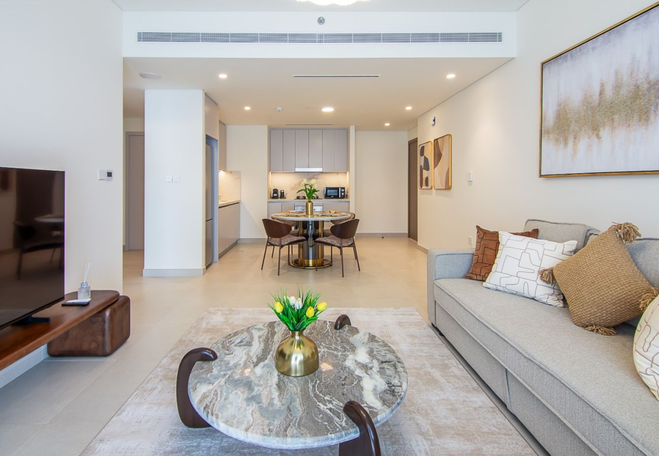 Apartment in Dubai - Elegant 1-Bedroom Apartment | Beach Mansion Tower 2 | Emaar Beachfront